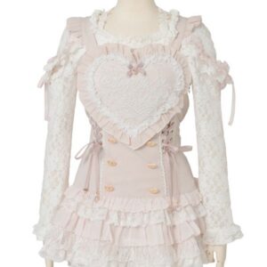 PINK HEART APRON SET-UP LIZ LISA